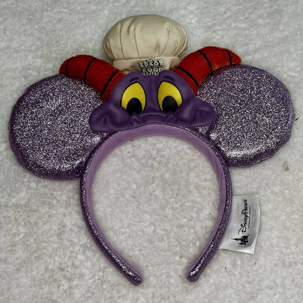 2017 Epcot Food & Wine Chef Figment Mickey Minnie Ears Headband Disney Parks
